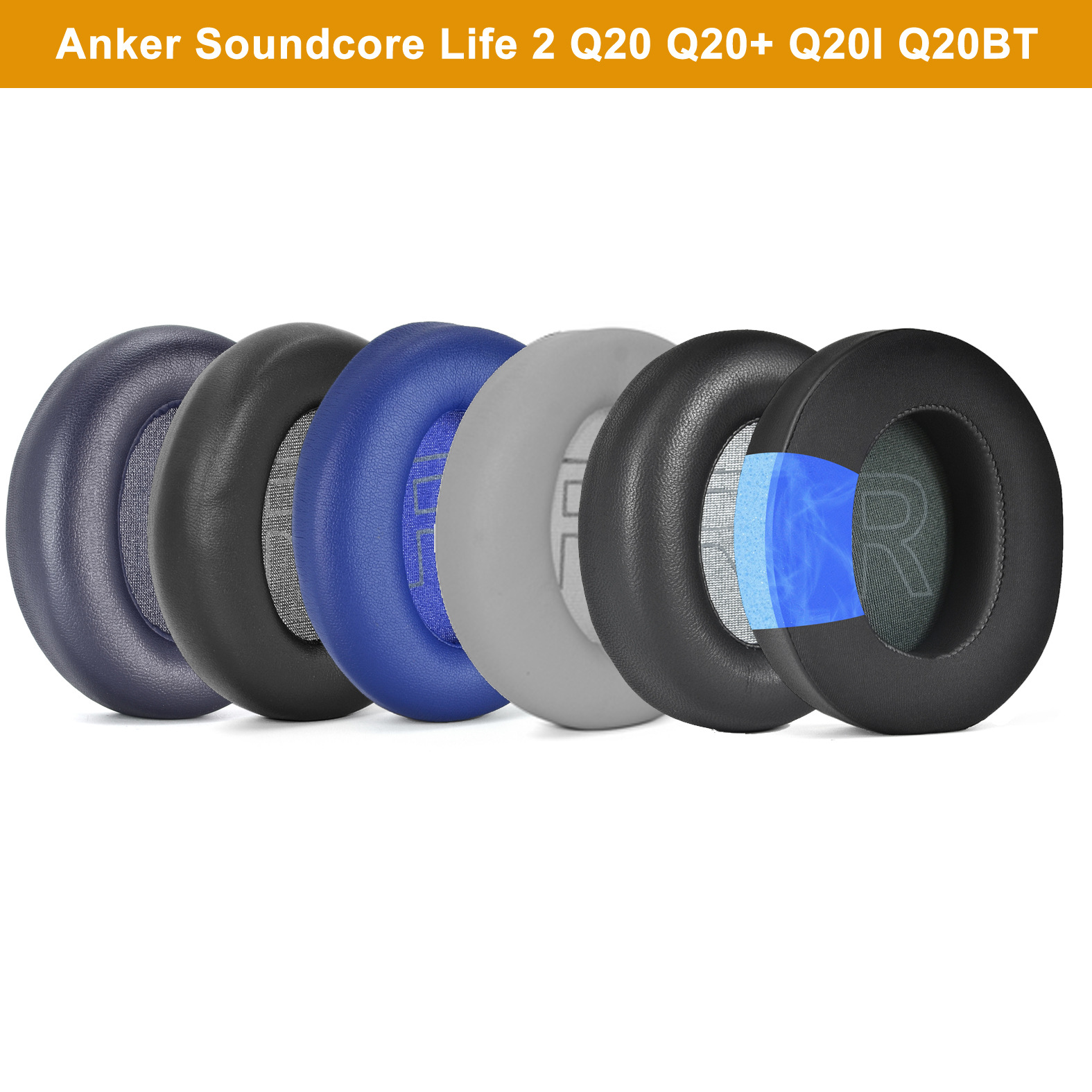 Cooling Pillow Gel - Ersatz-Ohrpolster für Anker Soundcore Life Q20