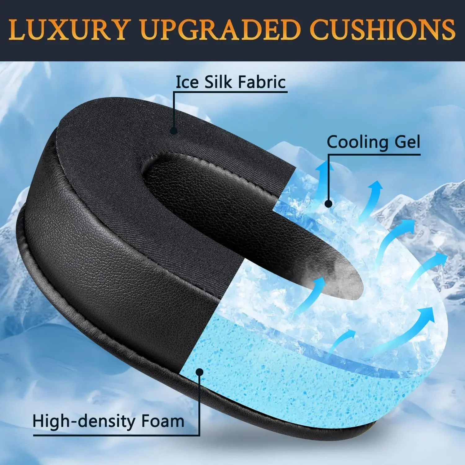 Cooling Pillow Gel - Ohrpolster für BlackShark V2 Pro Wireless-Kopfhörer,